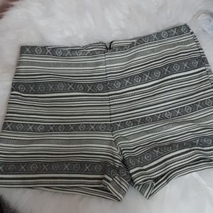 High waist Aztec shorts